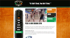 Desktop Screenshot of peekabooboxingfitness.com